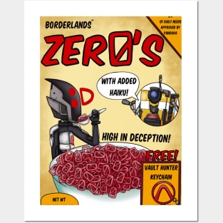 Borderlands Zer0's Cereal Posters and Art